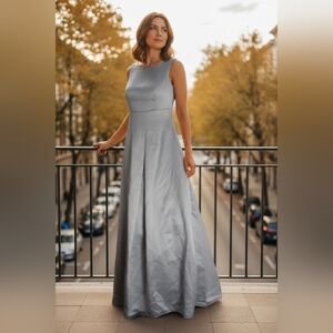 JIM HJELM  Occasions Elegant Gray Sleeveless Dress SIZE 8